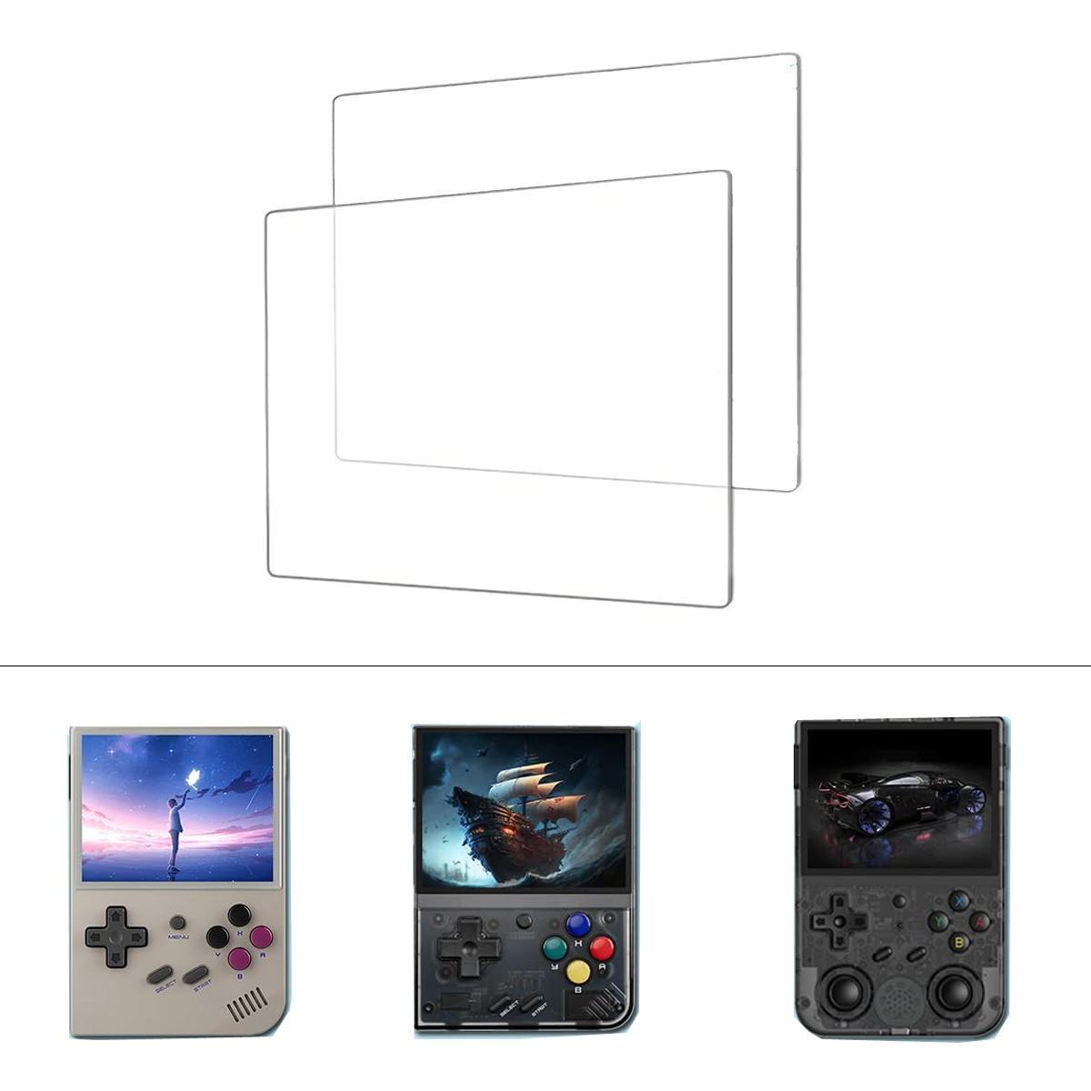 Screen Protector Tempered Glass Console - Anbernic RG35XX, RG353VS, Miyoo Mini Plus,