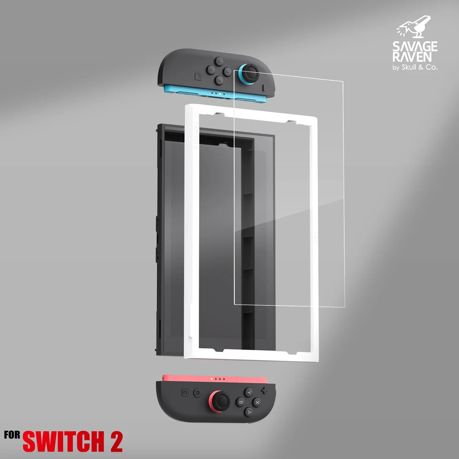 Screen Protector Tempered Glass Console - Savage Raven by Skull & Co.