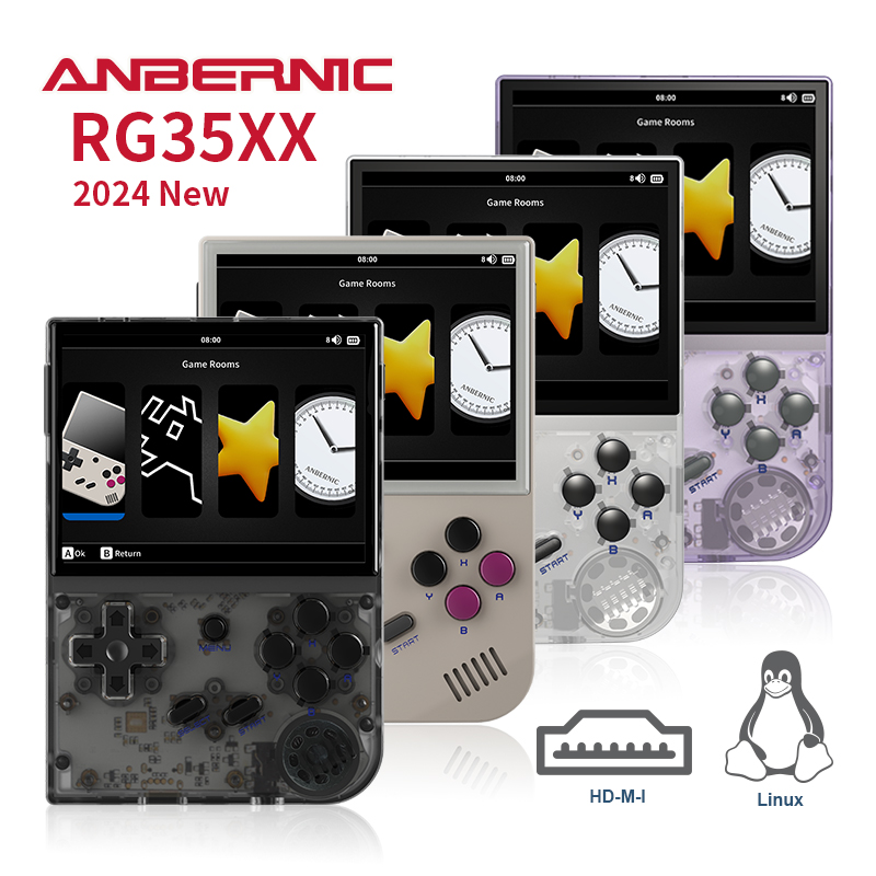 Retro Game Console Hdmi Tv Output - ANBERNIC 2024 Yeni RG35XX Retro elde
