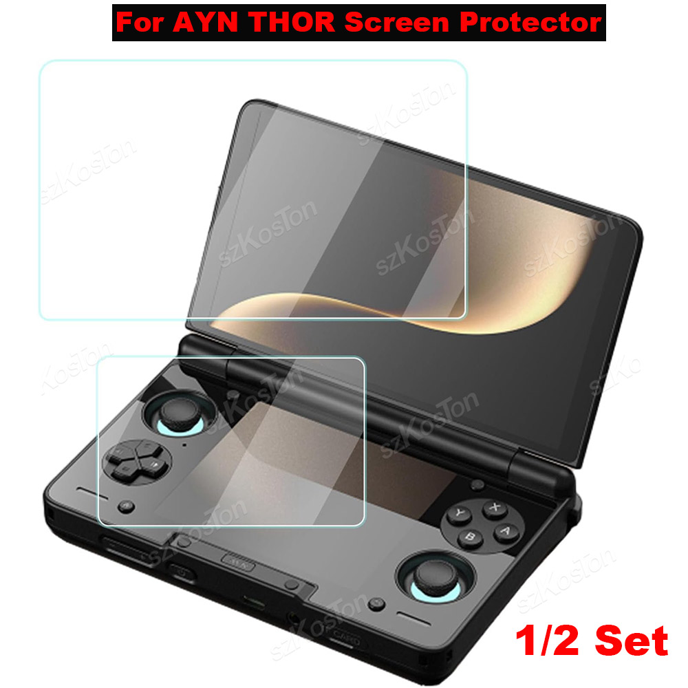 Screen Protector Tempered Glass Console - 2in1 AYN THOR Flip Çift Ekran