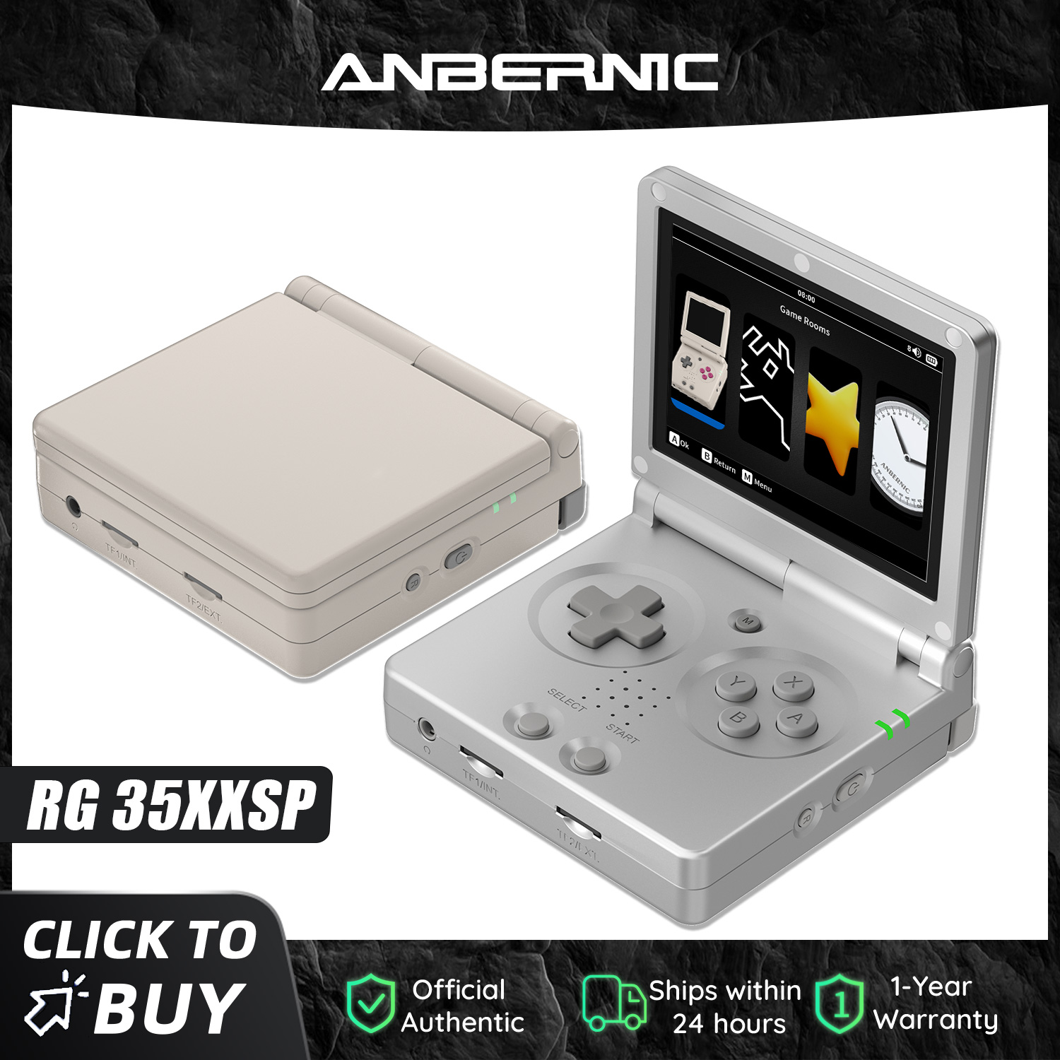 Retro Game Console Hdmi Tv Output - Anbernic RG35XXSP 3,5'' IPS Ekranlı Katlanabilir