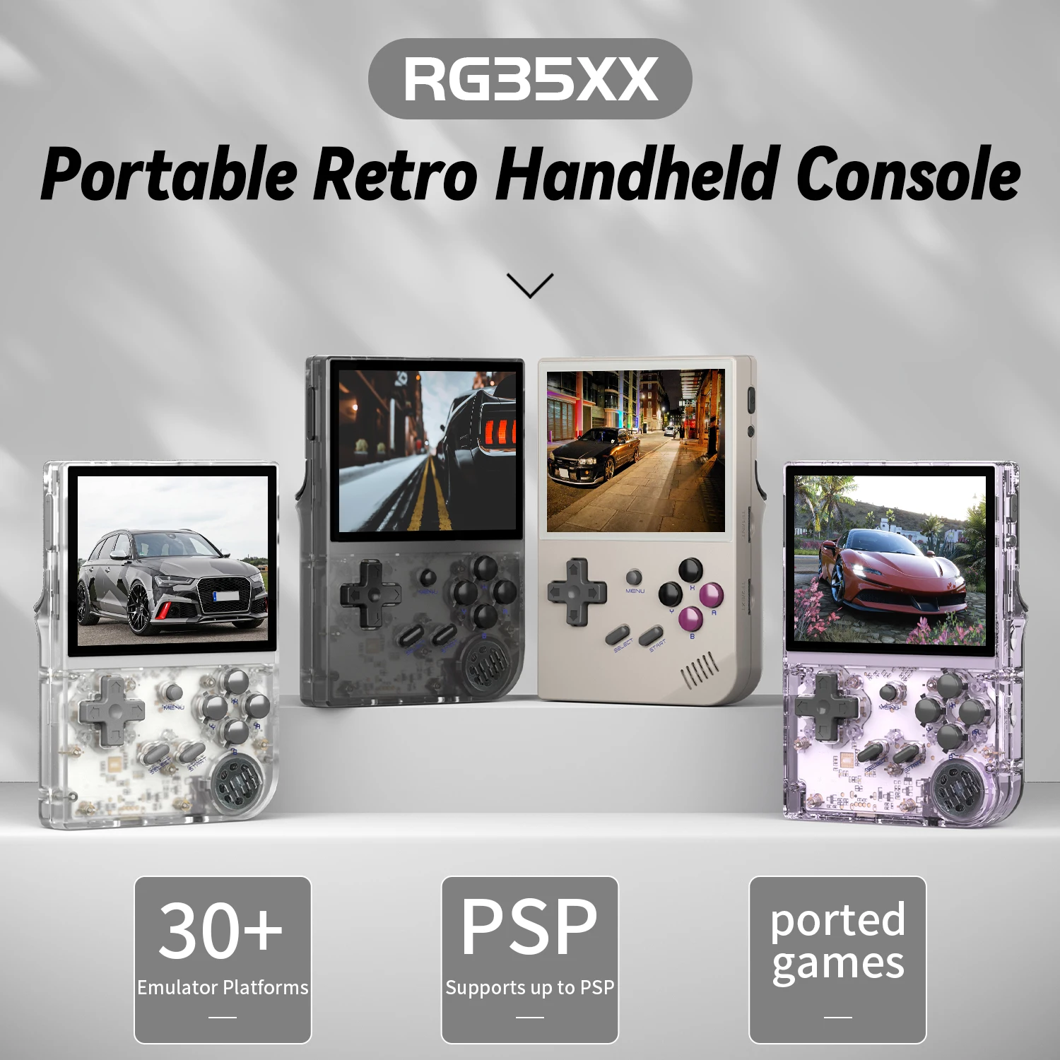 Retro Handheld Console Linux Ips Screen - RG35XX Taşınabilir Oyun Konsolu, Linux İşletim