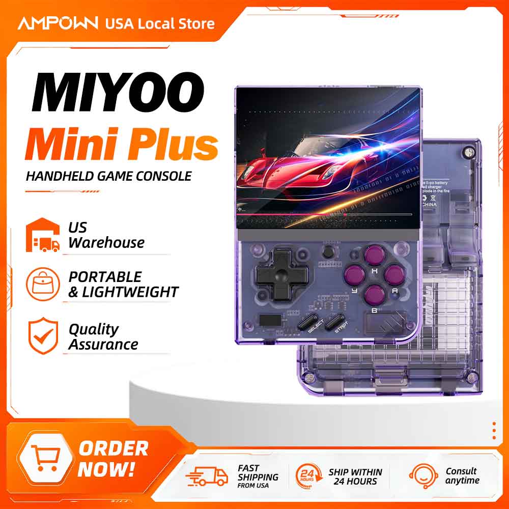 Retro Handheld Console Linux Ips Screen - Miyoo Mini+ Retro El Oyun Konsolu