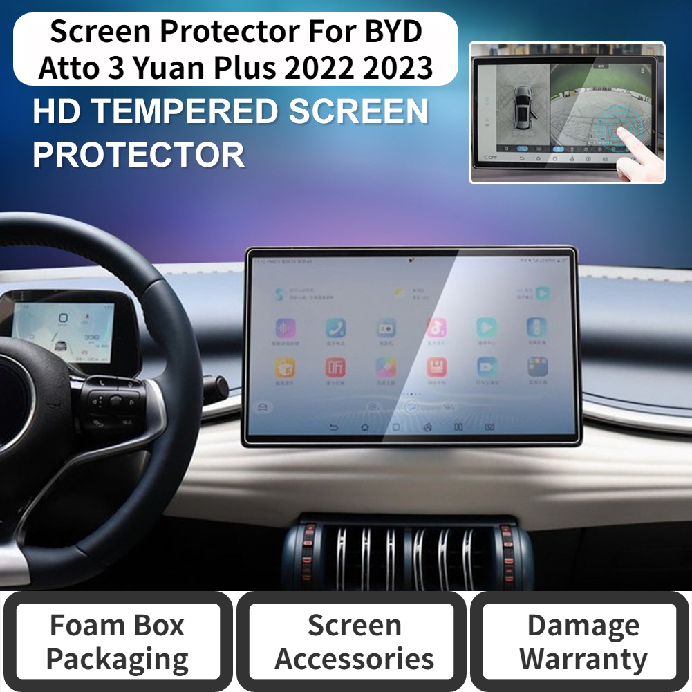 Screen Protector Tempered Glass Console - BYD Atto 3 Yuan Plus Seal
