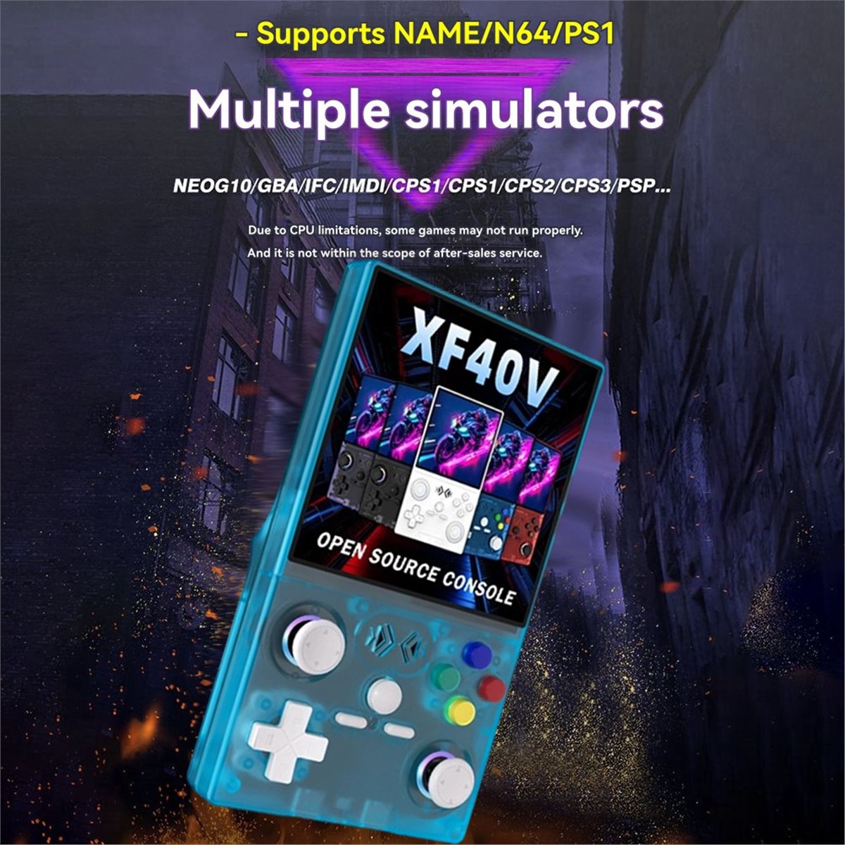Retro Handheld Console Linux Ips Screen - A86G YENİ XF40V Retro El Oyun