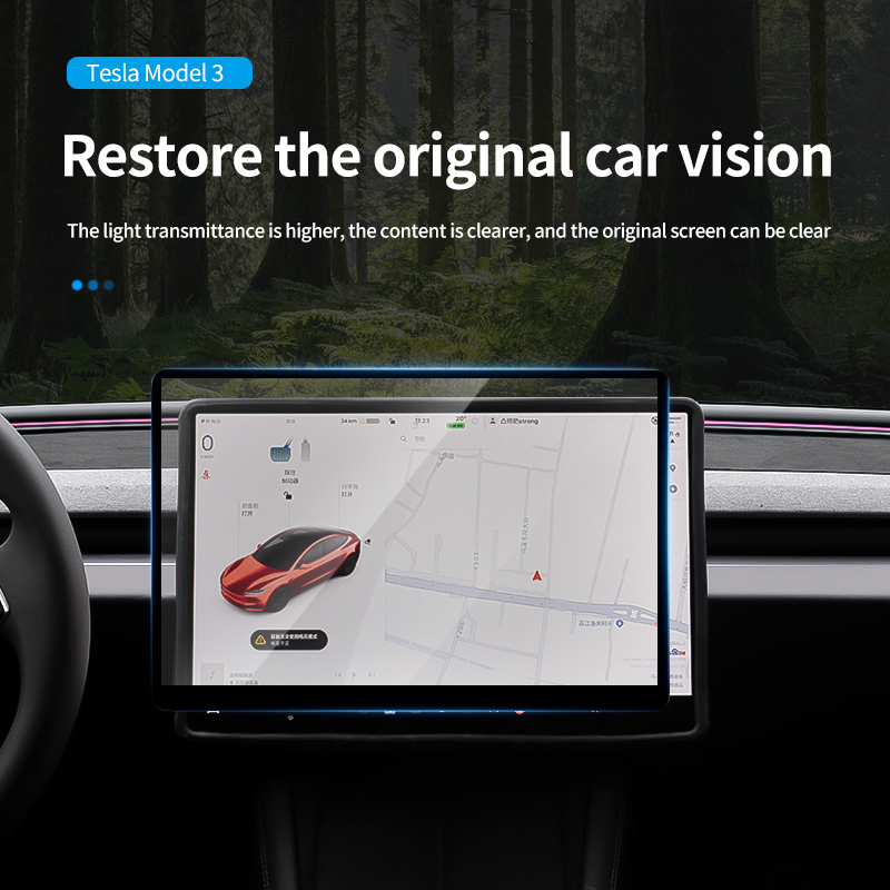 Tesla 2024 Model 3 Highland iç - Screen Protector Tempered Glass Console incelemesi ve fiyatı