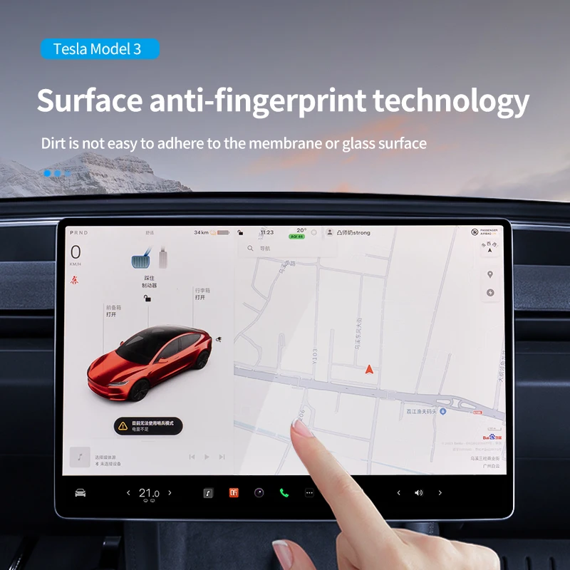 Tesla 2024 Model 3 Highland iç - Screen Protector Tempered Glass Console incelemesi ve fiyatı