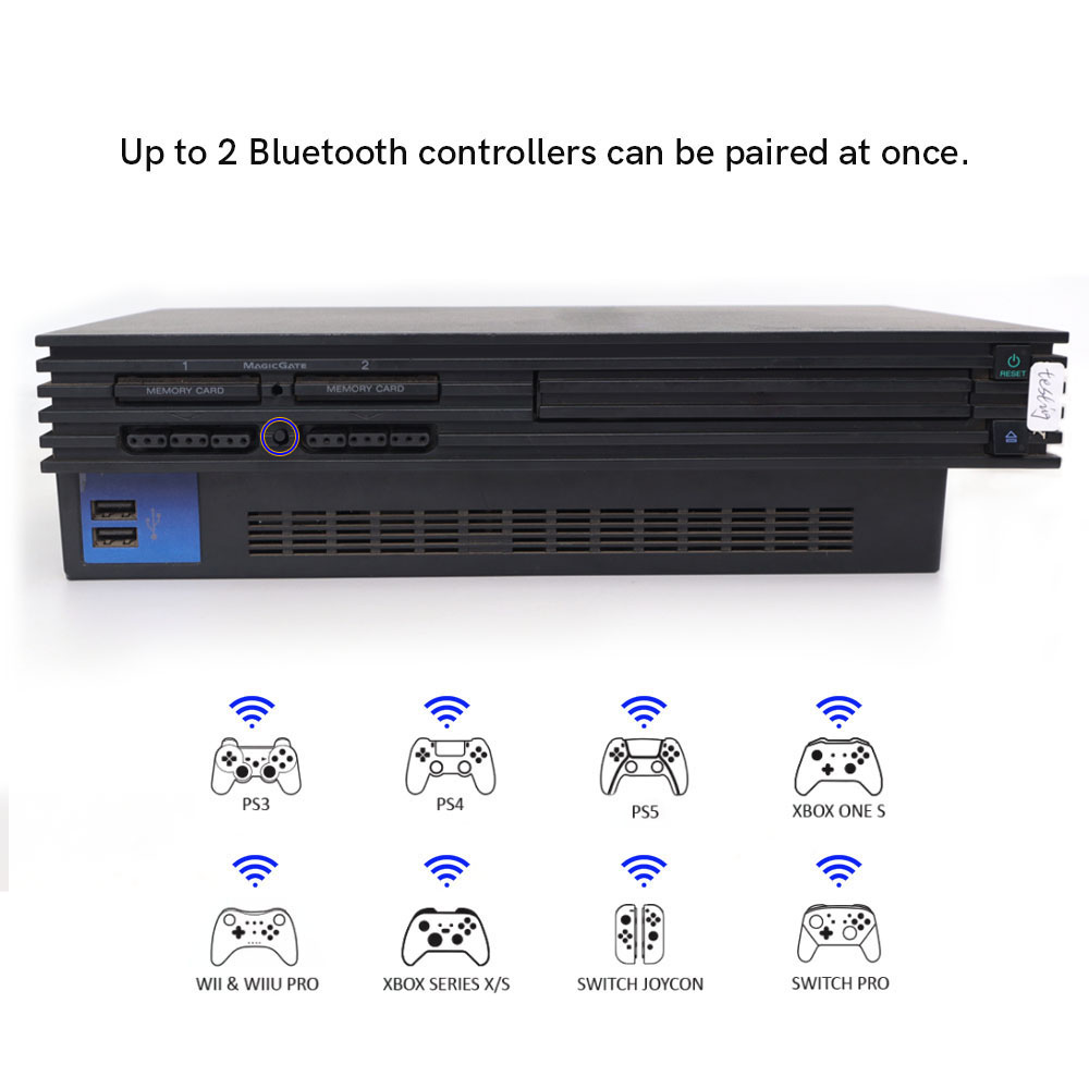 PS2 Fat için Dahili iBlueContr - Wireless Retro Controller Bluetooth Gamepad incelemesi ve fiyatı