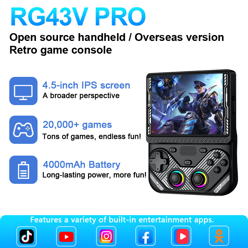 Rg43v Pro El Oyun Konsolu 4.5  - Retro Game Console Hdmi Tv Output incelemesi ve fiyatı