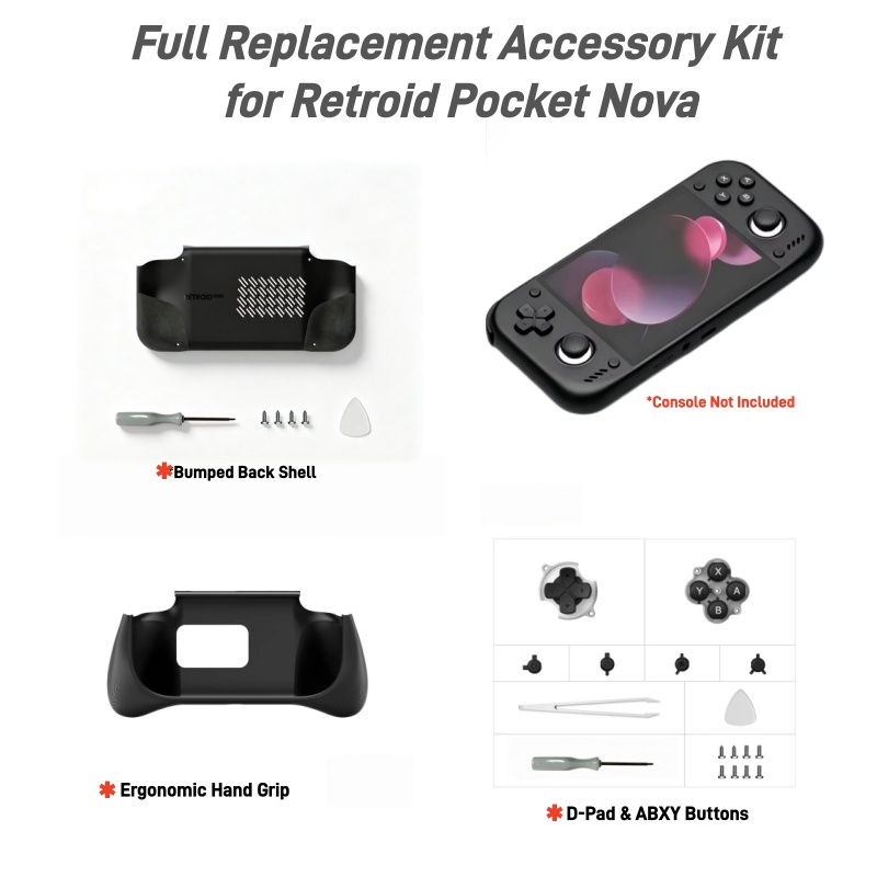 Retroid Pocket Nova DIY Mod Ki - Replacement Buttons Dpad Shell Mod incelemesi ve fiyatı