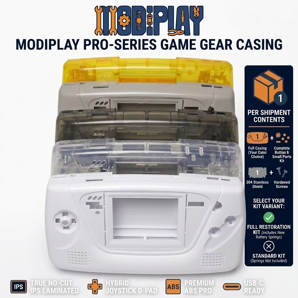 Game Gear Konsolu için Premium - Replacement Buttons Dpad Shell Mod incelemesi ve fiyatı