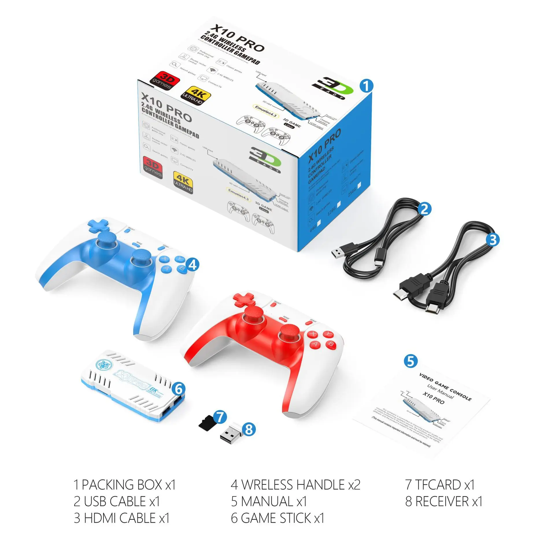Charge 128G X10pro Retro TV Oy - Retro Game Console 50000 Games Built In incelemesi ve fiyatı